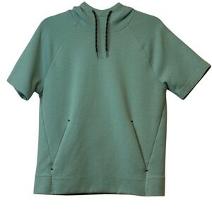Old Navy Active Dynamic Fleece Short Sleeve Hoodie Women's Casual Top‎ Workout #